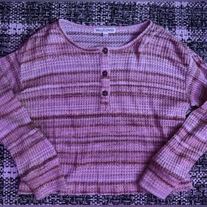 wallflower pink long sleeve sweater